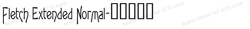 Fletch Extended Normal字体转换